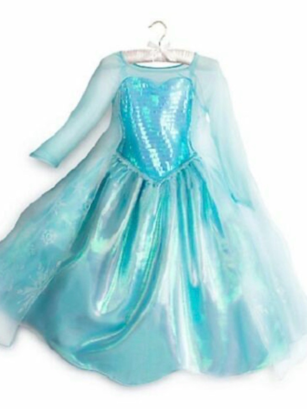 Disney Store ❄️ FROZEN ❄️ QUEEN ELSA DRESS COSTUME SIZE 7/8 🌟PRE-LOVED🌟